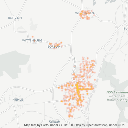 Heatmap für plz 31008