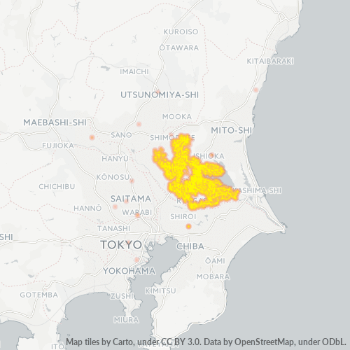300 事業密度ヒートマップ