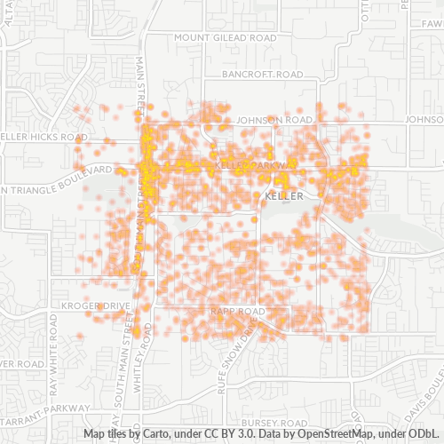 76248 Business Density Heatmap