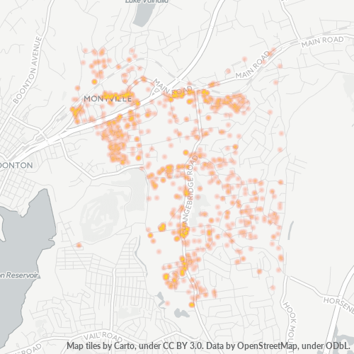 07045 Business Density Heatmap