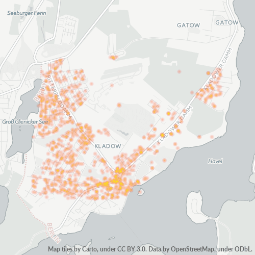 Heatmap für plz 14089
