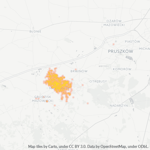 05-822 Mapa intensywności działalności gospodarczej