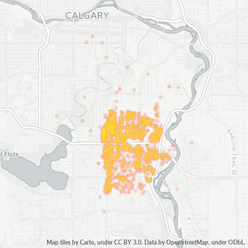 T2H Business Density Heatmap