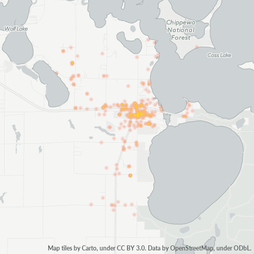 56633 Business Density Heatmap