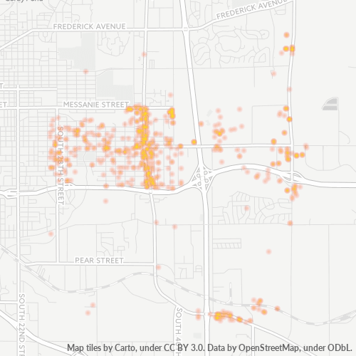 64507 Business Density Heatmap