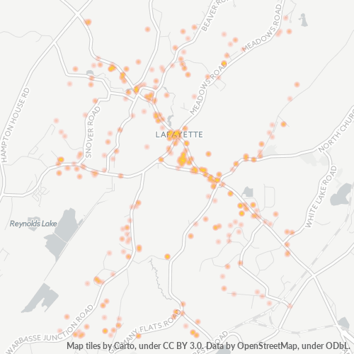 07848 Business Density Heatmap