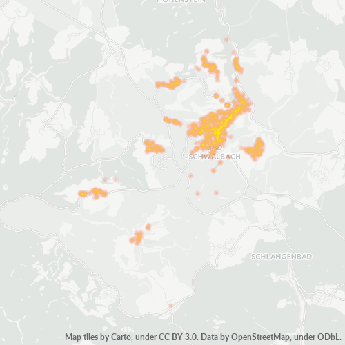 Heatmap für plz 65307