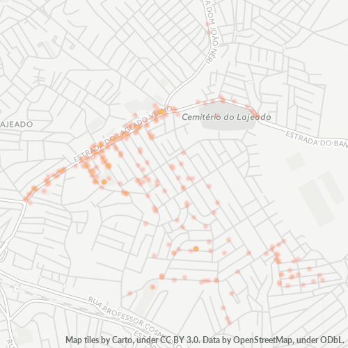 08451-000 Mapa de calor de densidad empresarial