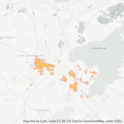 Heatmap für plz 85084
