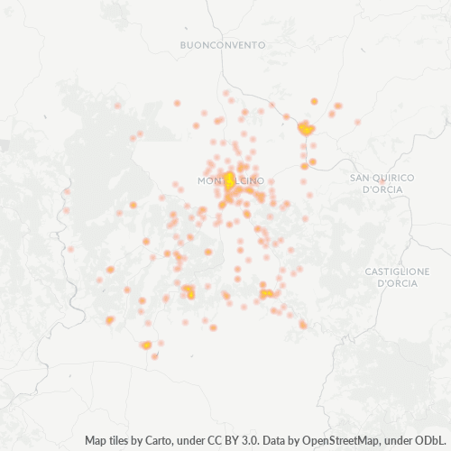 Mappa di calore per cap 53024