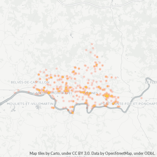 24230 Thermocarte de densité d'activité