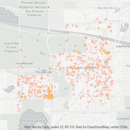 60464 Business Density Heatmap