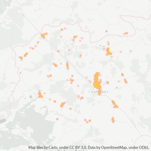 19357 Standortdichte-Heatmap