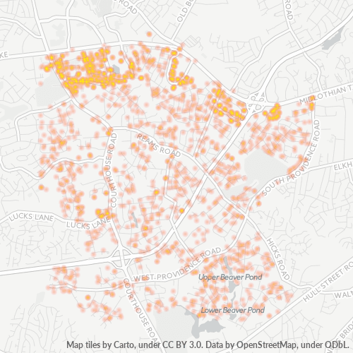 23236 Business Density Heatmap