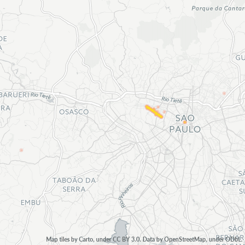 05009-000 Mapa de calor de densidad empresarial