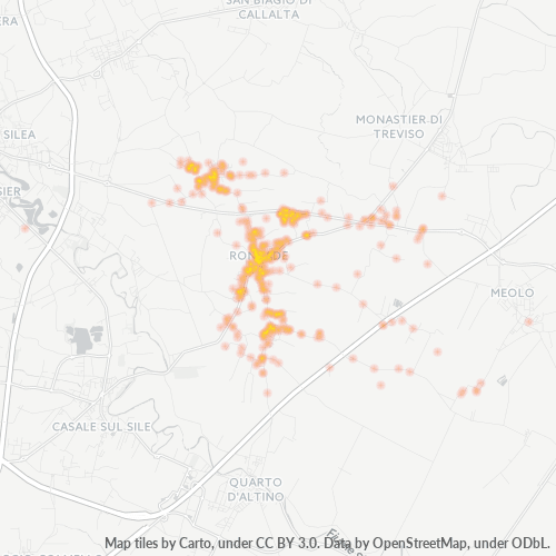 Mappa di calore per cap 31056