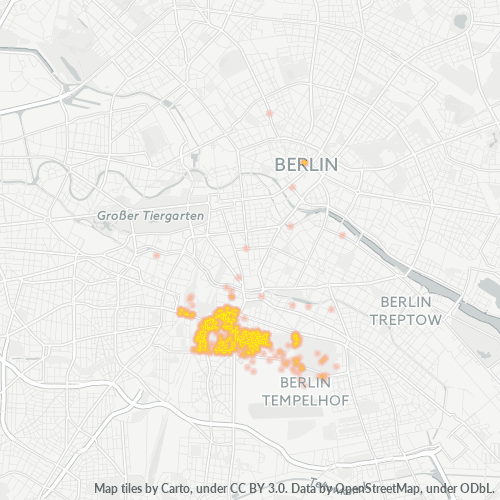 Heatmap für plz 10965