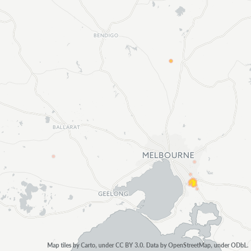 3975 Business Density Heatmap