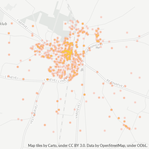 6870 Heatmap over forretningstæthed