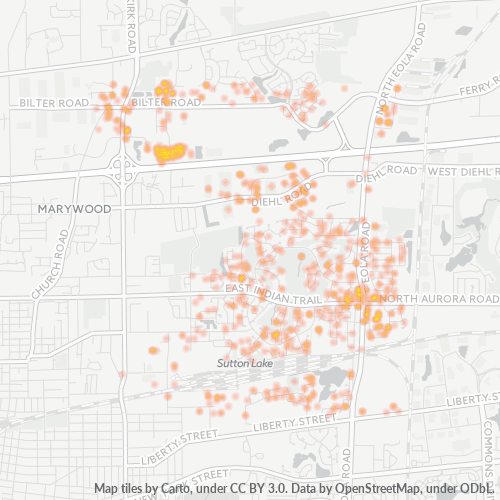 60502 Business Density Heatmap