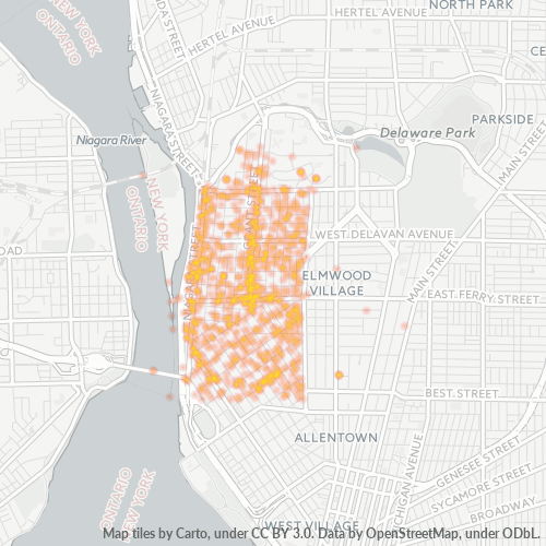 14213 Business Density Heatmap