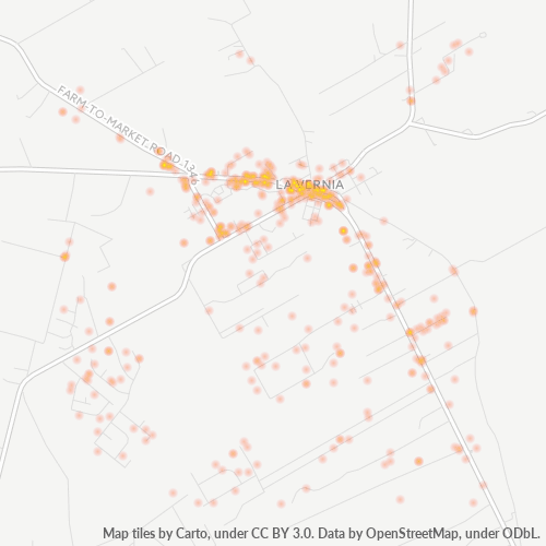 78121 Business Density Heatmap