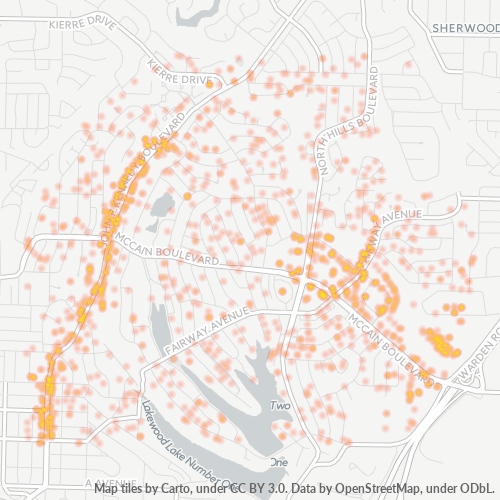 72116 Business Density Heatmap