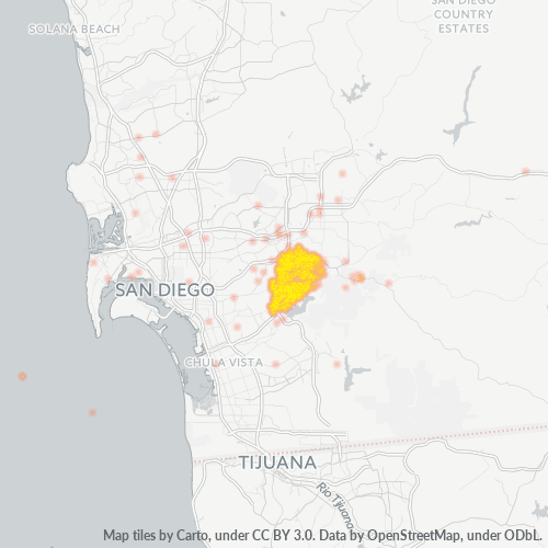 91977 Business Density Heatmap