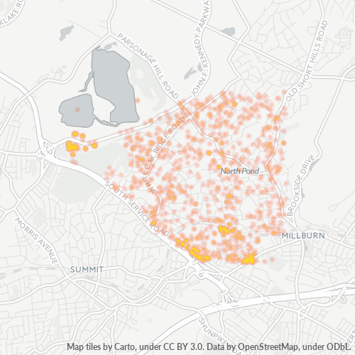 07078 Business Density Heatmap