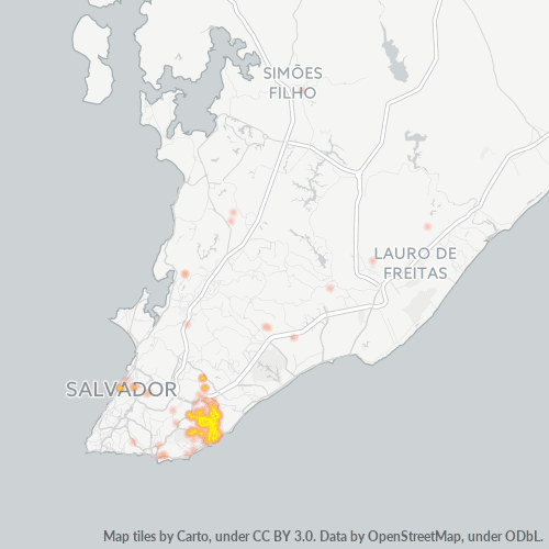 41810-000 Mapa de calor de densidad empresarial