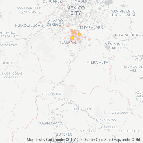 04910 Mapa de calor de densidad empresarial