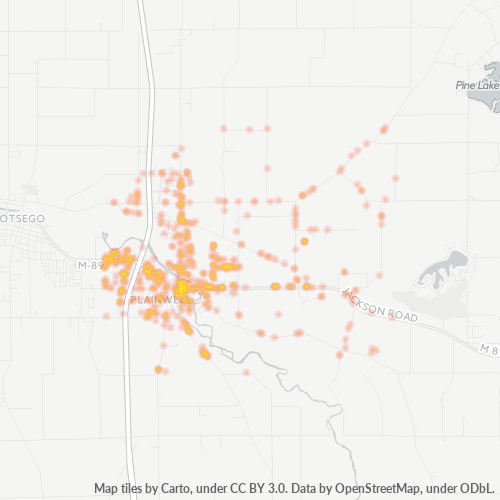 49080 Business Density Heatmap