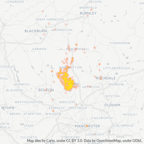 BL8 Business Density Heatmap