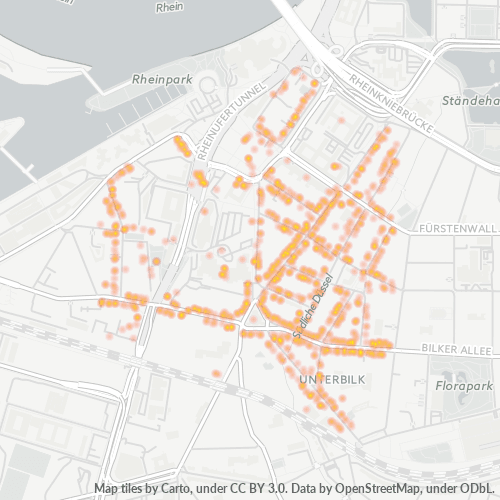 40219 Standortdichte-Heatmap