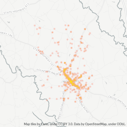 29388 Business Density Heatmap