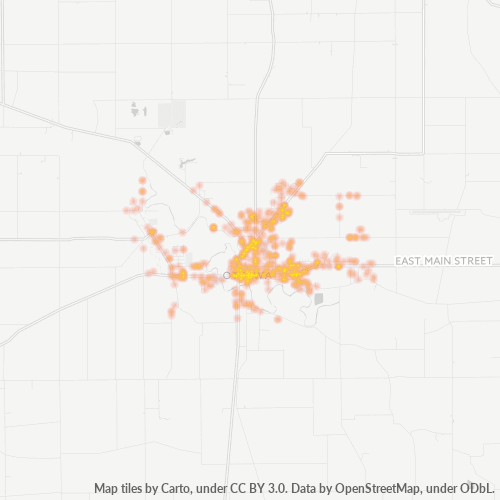 45875 Business Density Heatmap