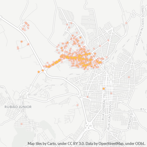 18608-000 Heatmap de Densidade da Empresa