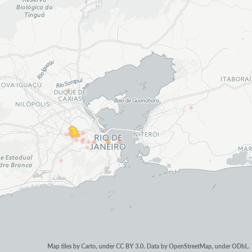 20750-000 Mapa de calor de densidad empresarial