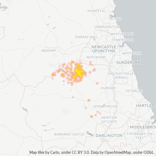 DH8 Business Density Heatmap