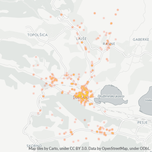 3325 Zemljevid gostote poslovanja