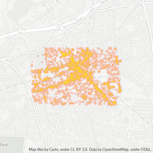 11801 Business Density Heatmap