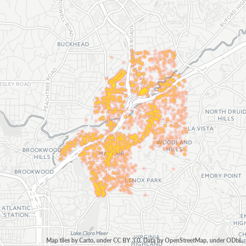 30324 Business Density Heatmap