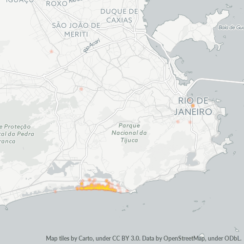 22630-000 Mapa de calor de densidad empresarial