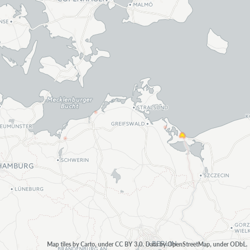 Heatmap für plz 17424