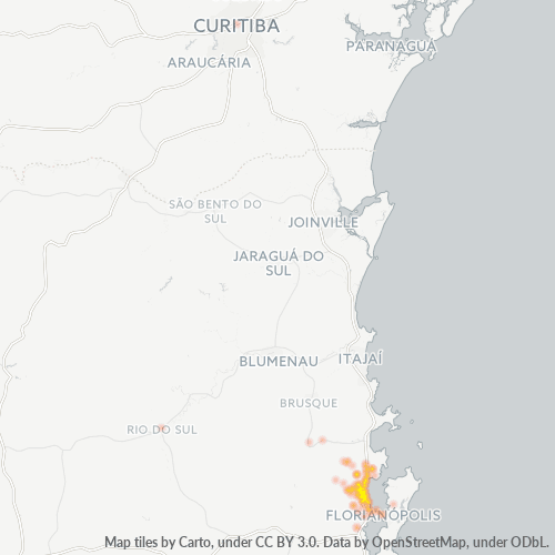 88160-000 Heatmap de Densidade da Empresa