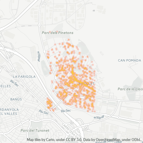 08291 Mapa de calor de densidad empresarial