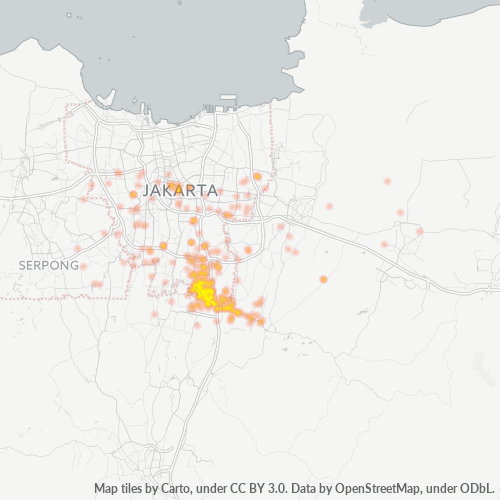 13720 Peta Panas Densitas Bisnis