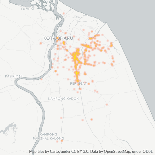 16150 Business Density Heatmap