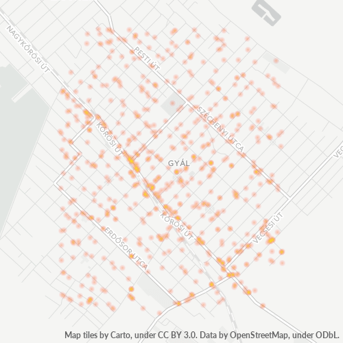 2360 Vállalati sűrűségi térkép