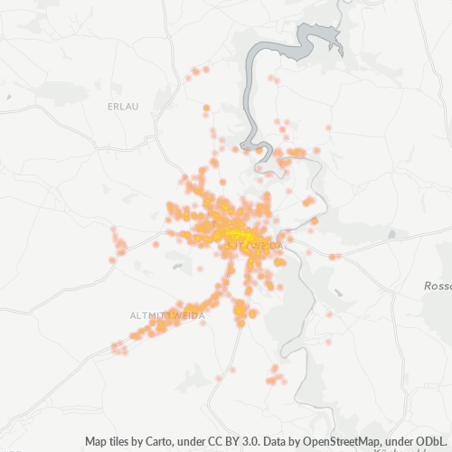 Heatmap für plz 09648